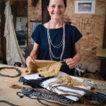 Saoirse Byrne in her studio