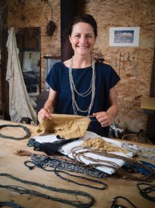 Saoirse Byrne in her studio